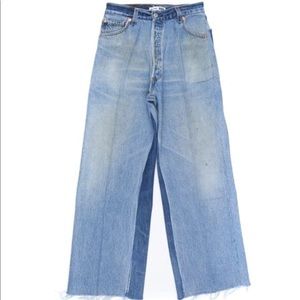 Re/Done High Rise Wide Leg Size 28